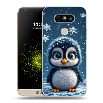 Пластиковый чехол на LG G5 с принтом Новый год Пластиковый чехол на LG G5 с принтом Новый год