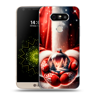 Пластиковый чехол на LG G5 с принтом Новый год Пластиковый чехол на LG G5 с принтом Новый год