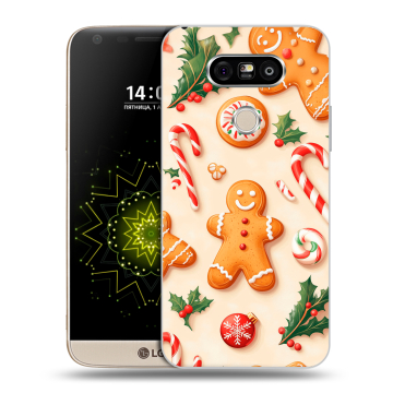 Пластиковый чехол на LG G5 с принтом Новый год Пластиковый чехол на LG G5 с принтом Новый год