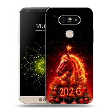 Пластиковый чехол на LG G5 с принтом Новый год Пластиковый чехол на LG G5 с принтом Новый год