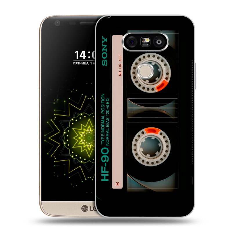 Пластиковый чехол на LG G5 с принтом Кассета Пластиковый чехол на LG G5 с принтом Кассета