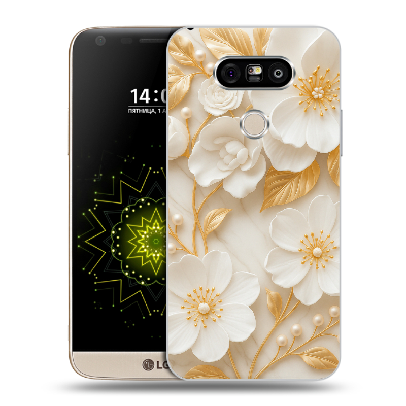 Пластиковый чехол на LG G5 с принтом Цветы Пластиковый чехол на LG G5 с принтом Цветы