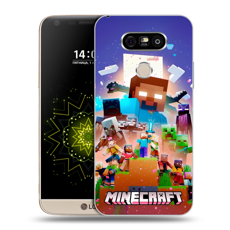 Пластиковый чехол на LG G5 с принтом Майнкрафт Minecraft Пластиковый чехол на LG G5 с принтом Майнкрафт Minecraft