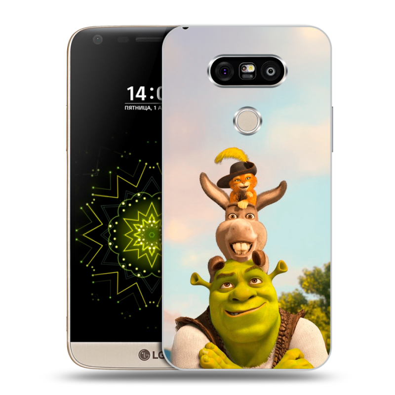 Пластиковый чехол на LG G5 с принтом Шрек Shrek Пластиковый чехол на LG G5 с принтом Шрек Shrek