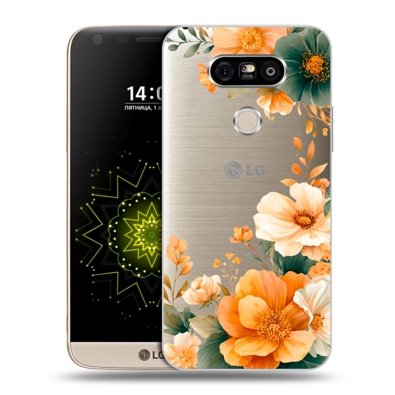 Пластиковый чехол на LG G5 с принтом Цветы принт Пластиковый чехол на LG G5 с принтом Цветы принт