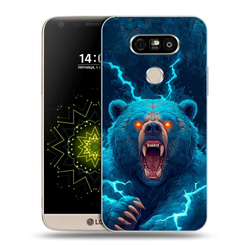 Пластиковый чехол на LG G5 с принтом Медведь Пластиковый чехол на LG G5 с принтом Медведь