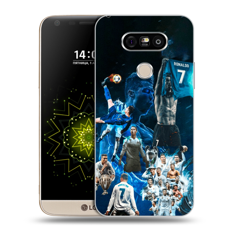 Пластиковый чехол на LG G5 с принтом Реал Роналдо Пластиковый чехол на LG G5 с принтом Реал Роналдо