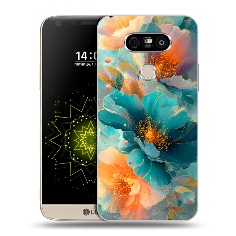Пластиковый чехол на LG G5 с принтом Цветы Пластиковый чехол на LG G5 с принтом Цветы
