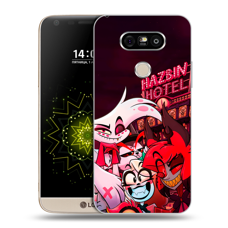 Пластиковый чехол на LG G5 с принтом Hazbin Hotel Отель Хазбин Пластиковый чехол на LG G5 с принтом Hazbin Hotel Отель Хазбин