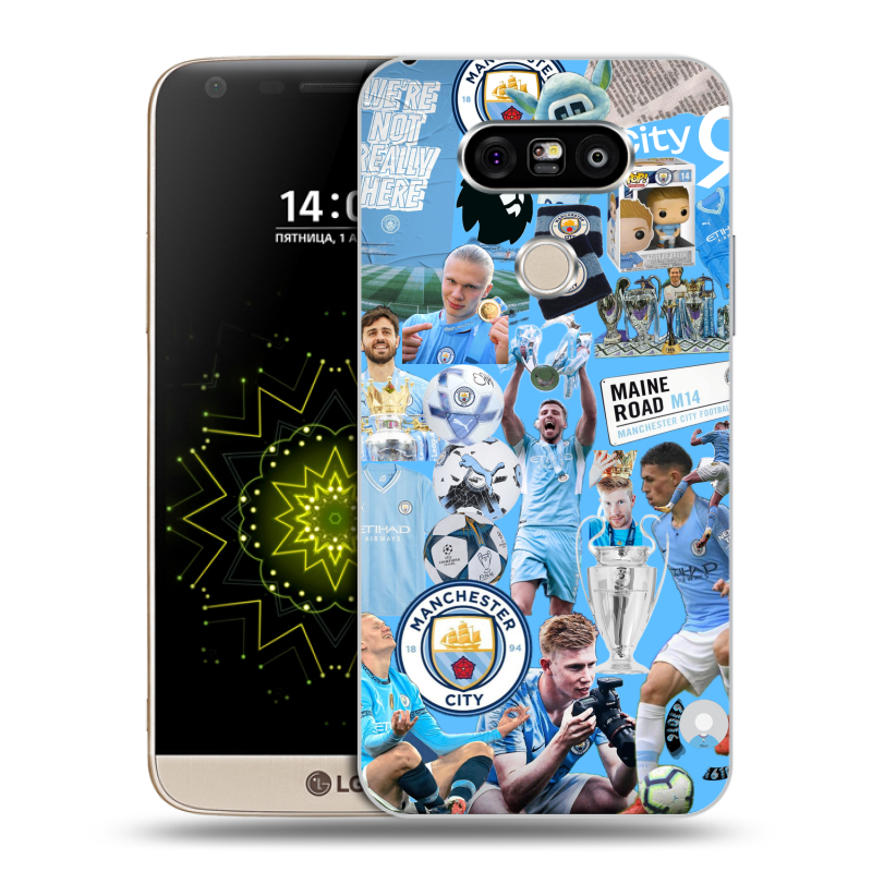 Пластиковый чехол на LG G5 с принтом Man City Манчестер Сити Пластиковый чехол на LG G5 с принтом Man City Манчестер Сити
