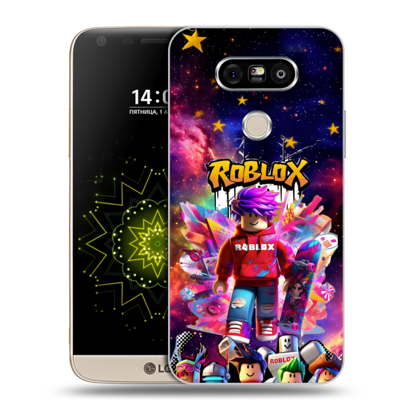 Пластиковый чехол на LG G5 с принтом Roblox Роблокс Пластиковый чехол на LG G5 с принтом Roblox Роблокс