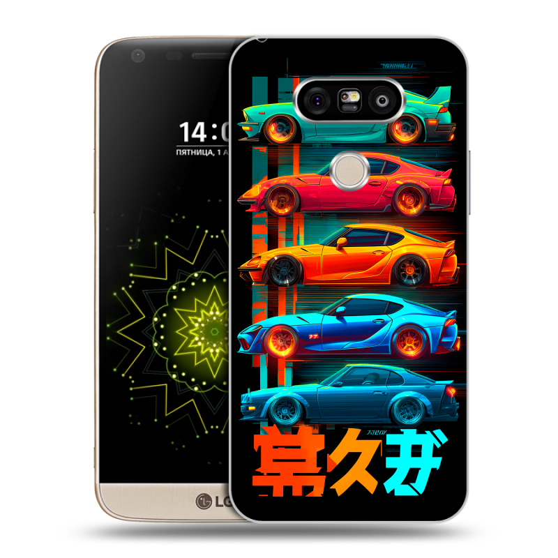 Пластиковый чехол на LG G5 с принтом машины тачки Пластиковый чехол на LG G5 с принтом машины тачки