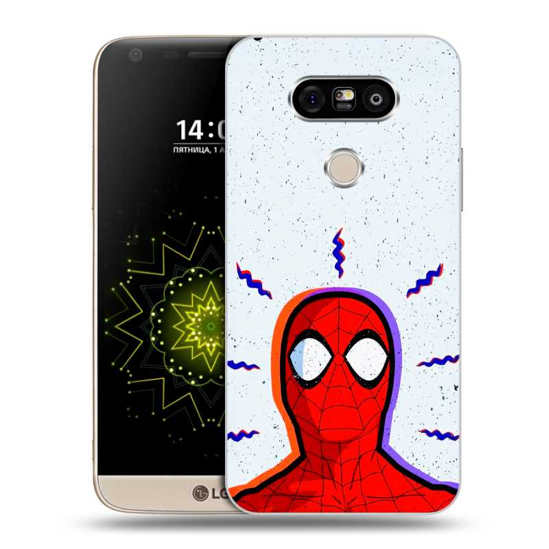 Пластиковый чехол на LG G5 с принтом Spiderman Человек паук Пластиковый чехол на LG G5 с принтом Spiderman Человек паук