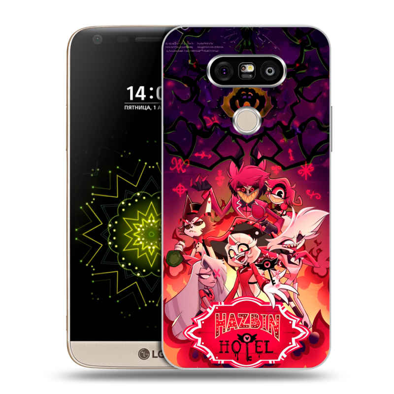 Пластиковый чехол на LG G5 с принтом Hazbin Hotel Отель Хазбин Пластиковый чехол на LG G5 с принтом Hazbin Hotel Отель Хазбин