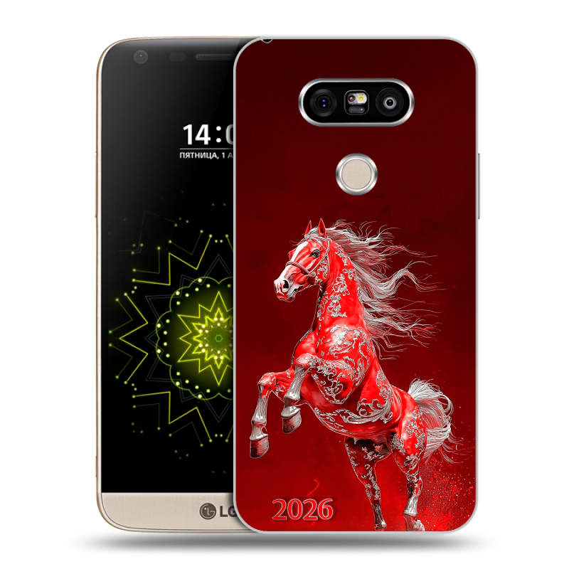 Пластиковый чехол на LG G5 с принтом Новый год Пластиковый чехол на LG G5 с принтом Новый год