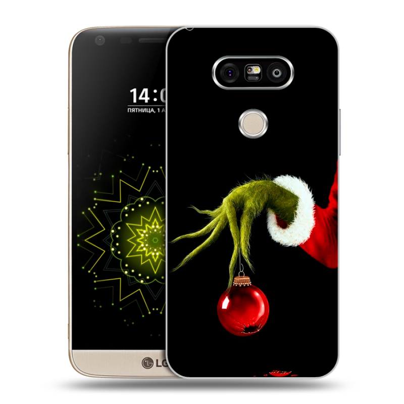 Пластиковый чехол на LG G5 с принтом Новый год Гринч Пластиковый чехол на LG G5 с принтом Новый год Гринч