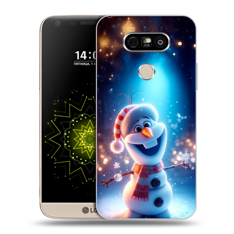 Пластиковый чехол на LG G5 с принтом Новый год Пластиковый чехол на LG G5 с принтом Новый год