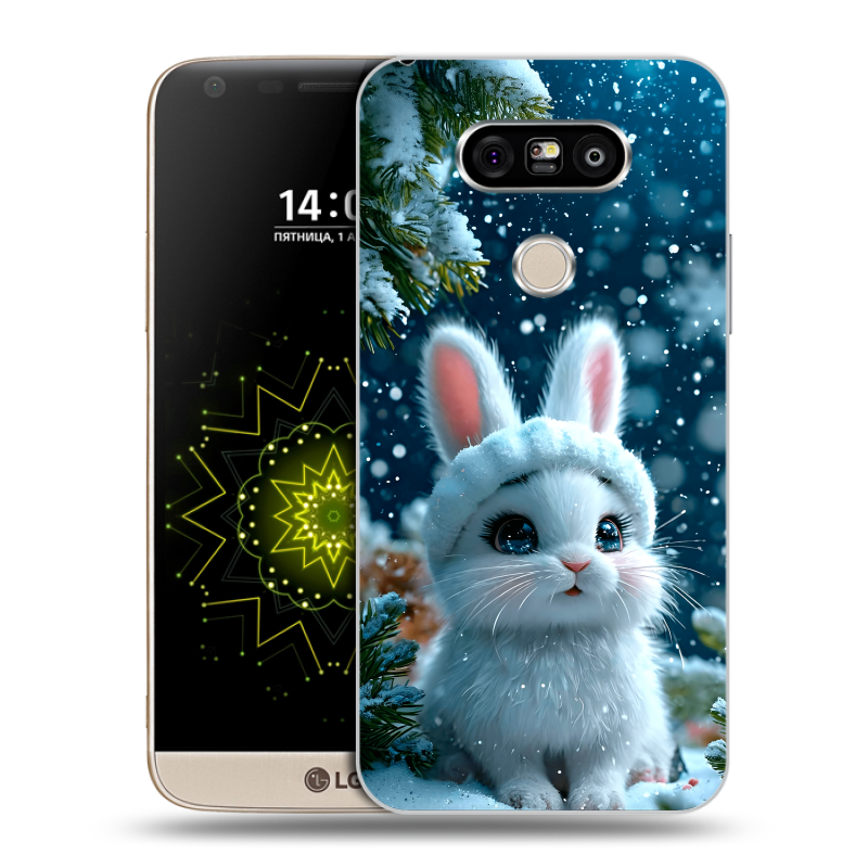 Пластиковый чехол на LG G5 с принтом Новый год Пластиковый чехол на LG G5 с принтом Новый год