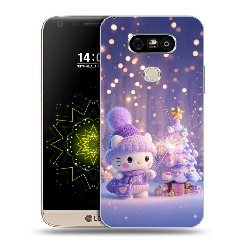 Пластиковый чехол на LG G5 с принтом Новый год Пластиковый чехол на LG G5 с принтом Новый год