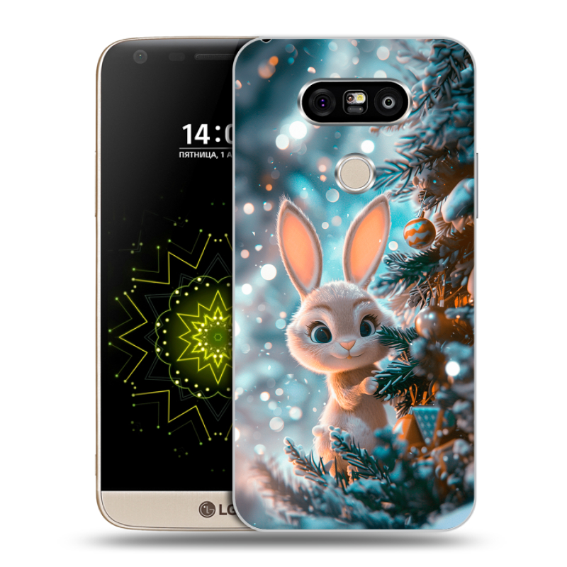 Пластиковый чехол на LG G5 с принтом Новый год Пластиковый чехол на LG G5 с принтом Новый год