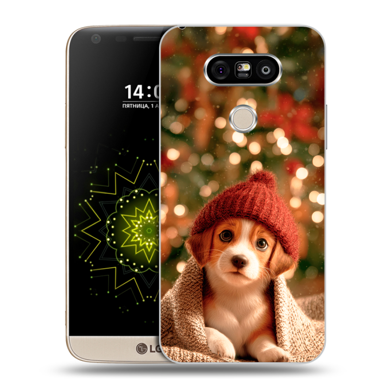 Пластиковый чехол на LG G5 с принтом Новый год Пластиковый чехол на LG G5 с принтом Новый год