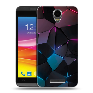 Силиконовый чехол на Micromax Canvas Power с принтом Геометрия неона Силиконовый чехол на Micromax Canvas Power с принтом Геометрия неона