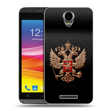 Силиконовый чехол на Micromax Canvas Power с принтом Герб России Силиконовый чехол на Micromax Canvas Power с принтом Герб России