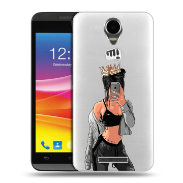 Силиконовый чехол на Micromax Canvas Power с принтом Женские принты Силиконовый чехол на Micromax Canvas Power с принтом Женские принты