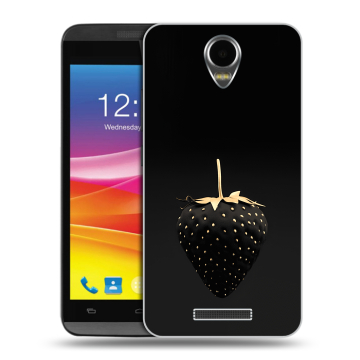 Силиконовый чехол на Micromax Canvas Power с принтом Черная клубника Силиконовый чехол на Micromax Canvas Power с принтом Черная клубника