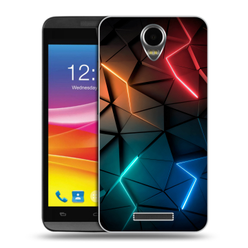 Силиконовый чехол на Micromax Canvas Power с принтом Абстракция неон Силиконовый чехол на Micromax Canvas Power с принтом Абстракция неон