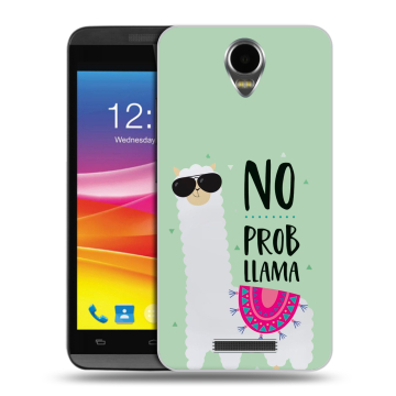 Силиконовый чехол на Micromax Canvas Power с принтом Лама Силиконовый чехол на Micromax Canvas Power с принтом Лама