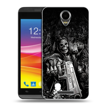 Силиконовый чехол на Micromax Canvas Power с принтом Скелет Силиконовый чехол на Micromax Canvas Power с принтом Скелет
