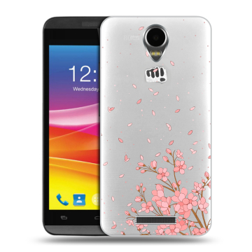 Силиконовый чехол на Micromax Canvas Power с принтом Ветка сакуры Силиконовый чехол на Micromax Canvas Power с принтом Ветка сакуры