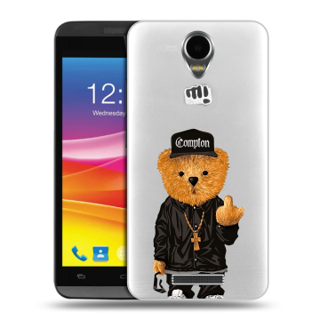 Силиконовый чехол на Micromax Canvas Power с принтом Мишка Силиконовый чехол на Micromax Canvas Power с принтом Мишка