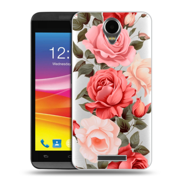 Силиконовый чехол на Micromax Canvas Power с принтом Розы Силиконовый чехол на Micromax Canvas Power с принтом Розы