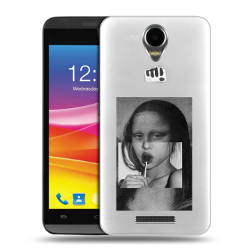 Силиконовый чехол на Micromax Canvas Power с принтом Мона Лиза Силиконовый чехол на Micromax Canvas Power с принтом Мона Лиза