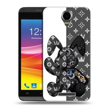 Силиконовый чехол на Micromax Canvas Power с принтом Луи робот