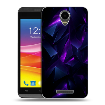Силиконовый чехол на Micromax Canvas Power с принтом Абстракиция