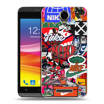 Силиконовый чехол на Micromax Canvas Power с принтом Найк Nike яркий Силиконовый чехол на Micromax Canvas Power с принтом Найк Nike яркий