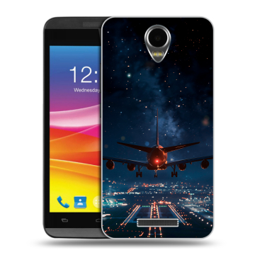 Силиконовый чехол на Micromax Canvas Power с принтом самолет Силиконовый чехол на Micromax Canvas Power с принтом самолет
