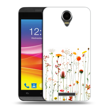 Силиконовый чехол на Micromax Canvas Power с принтом цветы Силиконовый чехол на Micromax Canvas Power с принтом цветы