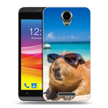 Силиконовый чехол на Micromax Canvas Power с принтом Капибара Силиконовый чехол на Micromax Canvas Power с принтом Капибара
