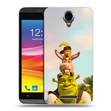 Силиконовый чехол на Micromax Canvas Power с принтом Шрек Shrek