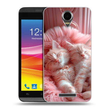Силиконовый чехол на Micromax Canvas Power с принтом котята котики Силиконовый чехол на Micromax Canvas Power с принтом котята котики