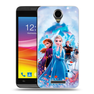 Силиконовый чехол на Micromax Canvas Power с принтом Холодное сердце Frozen