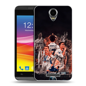 Силиконовый чехол на Micromax Canvas Power с принтом Реал Роналдо Real Ronaldo