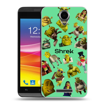 Силиконовый чехол на Micromax Canvas Power с принтом Шрек Shrek