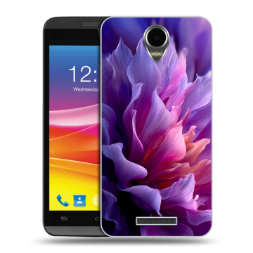 Силиконовый чехол на Micromax Canvas Power с принтом женский цветы Силиконовый чехол на Micromax Canvas Power с принтом женский цветы