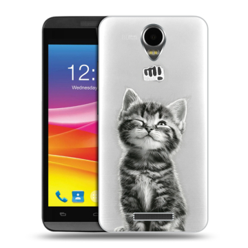 Силиконовый чехол на Micromax Canvas Power с принтом Котенок Силиконовый чехол на Micromax Canvas Power с принтом Котенок