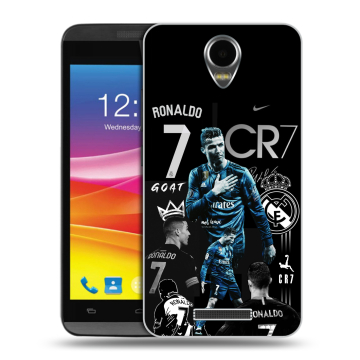 Силиконовый чехол на Micromax Canvas Power с принтом Реал Роналдо